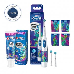 Oral-B Crest Color Changing Battery Kimput Valkoinen Sininen | FI_OB26502