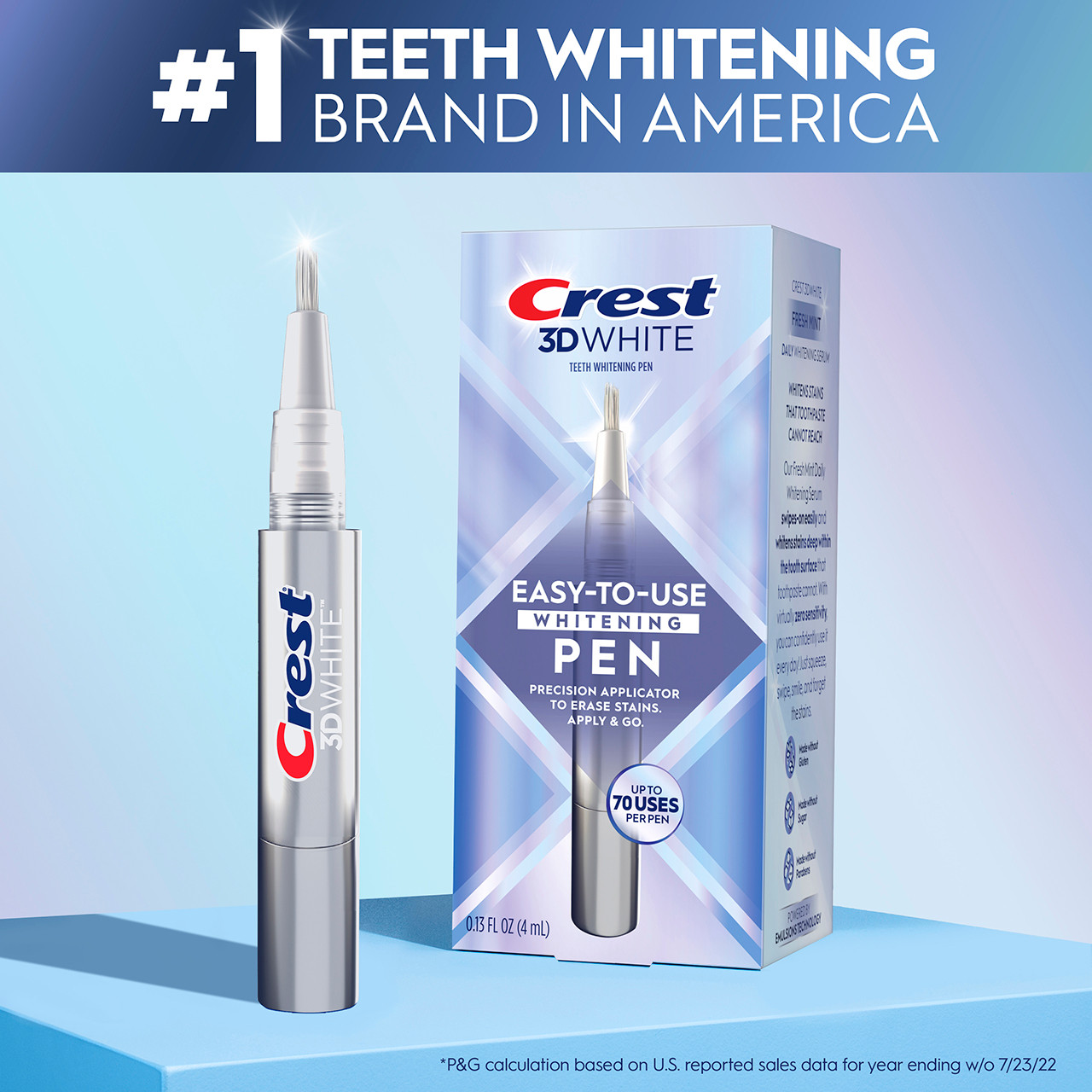 Oral-B 3DWhite Teeth Whitening Pen Tarvikkeet Harmaat | FI_OB45808