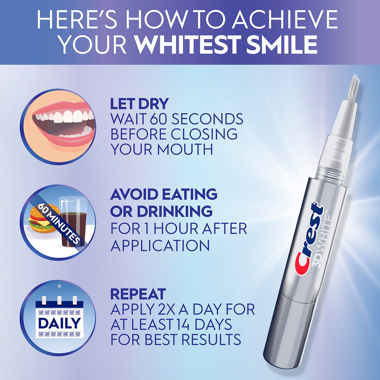 Oral-B 3DWhite Teeth Whitening Pen Tarvikkeet Harmaat | FI_OB45808