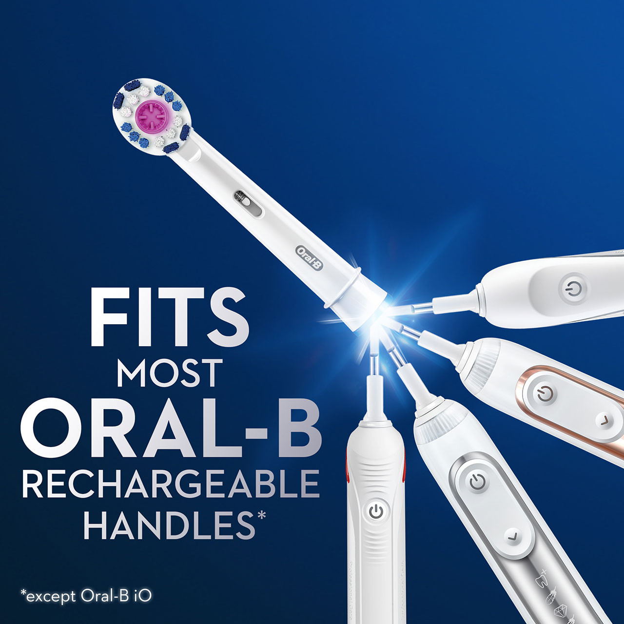 Oral-B 3D White Electric Toothbrush Muut Harjaspäät Valkoinen | FI_OB22549