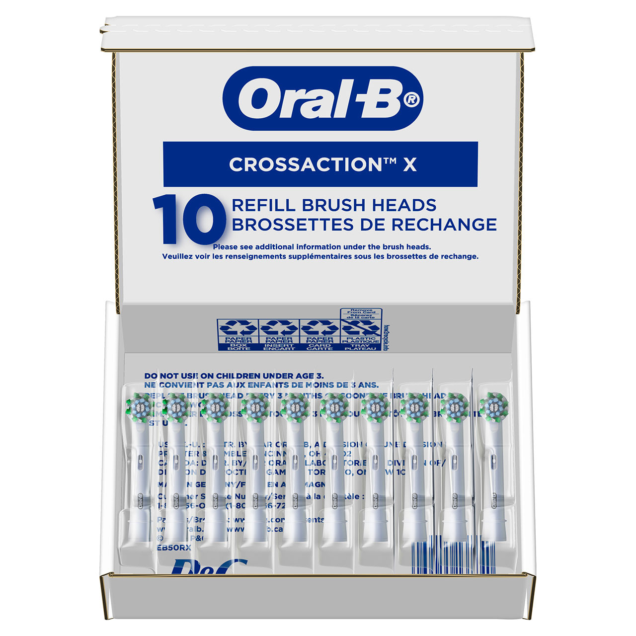 Oral-B CrossAction X-Filament Muut Harjaspäät Sininen | FI_OB64850