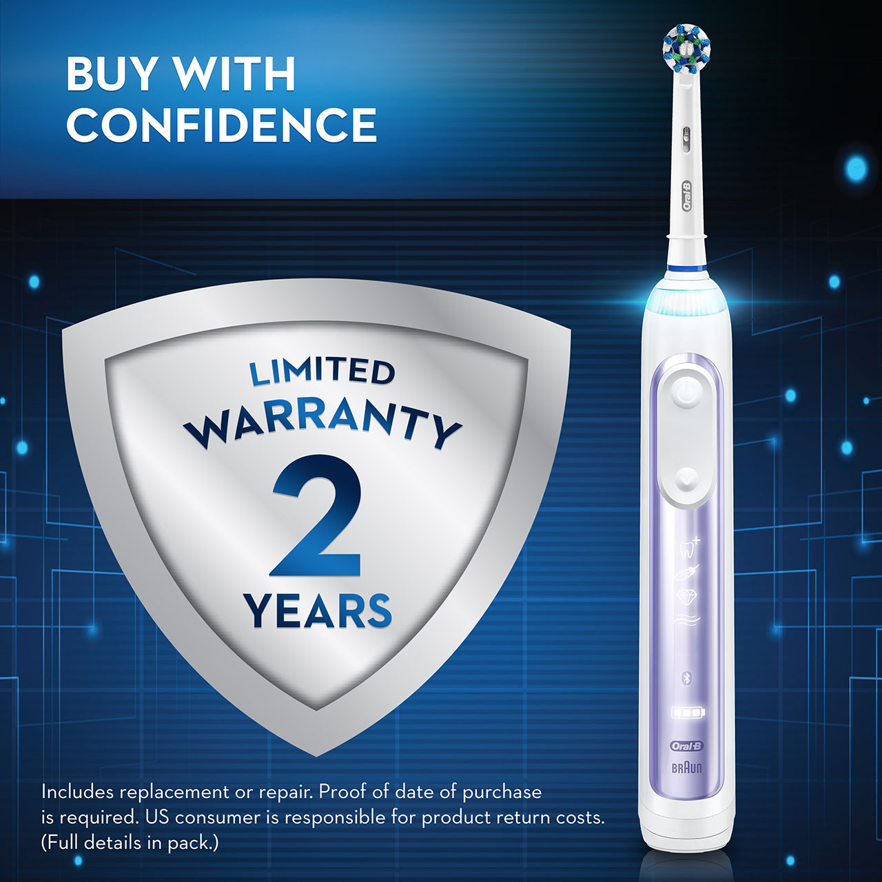 Oral-B Genius 7500 Rechargeable Genius-sarja Violetit | FI_OB70359