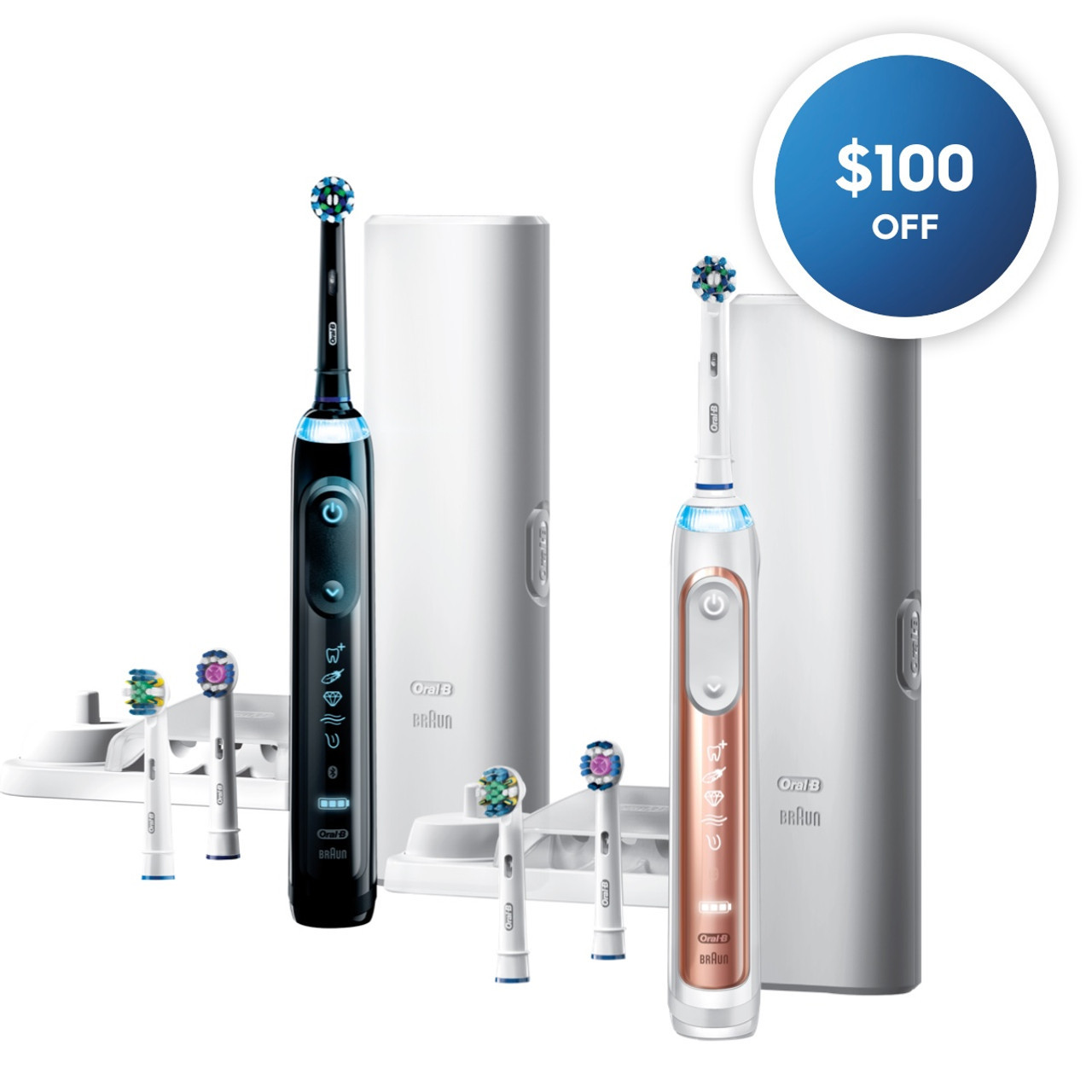 Oral-B Genius 7500 Rechargeable Genius-sarja Mustat Pinkki Kultaiset | FI_OB20953