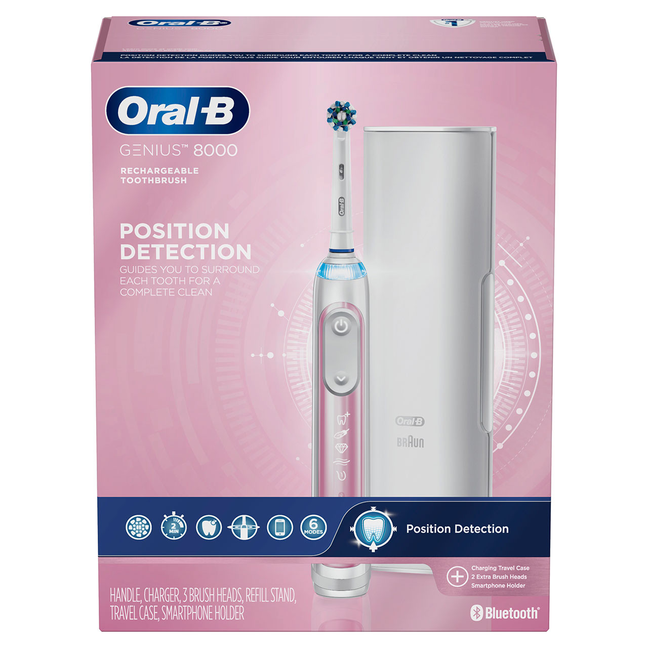 Oral-B Genius 8000 Rechargeable Genius-sarja Pinkki | FI_OB78728