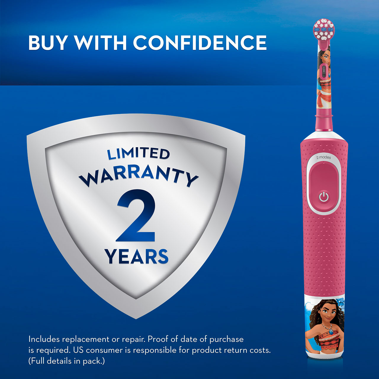 Oral-B Kids Princess Moana Kimput Punainen | FI_OB90686