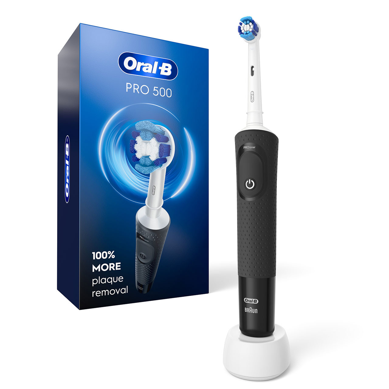 Oral-B Pro 500 Series Pro-sarja Valkoinen Mustat | FI_OB78880