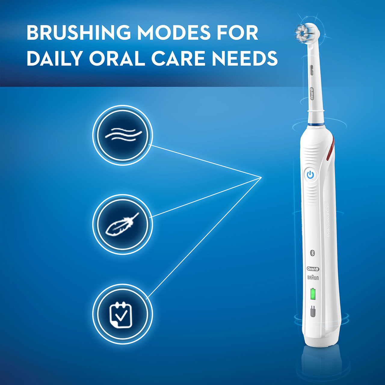 Oral-B Smart 4000 Rechargeable Älykäs-sarja Valkoinen | FI_OB85086