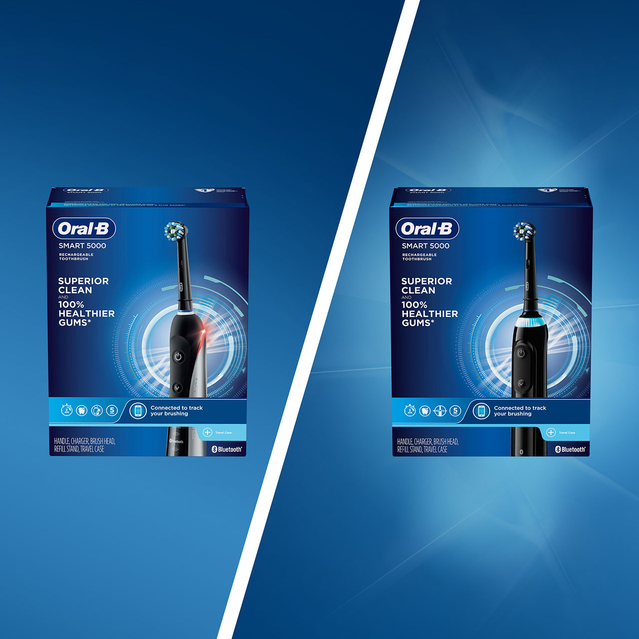 Oral-B Smart 5000 with Bluetooth Älykäs-sarja Mustat | FI_OB35313