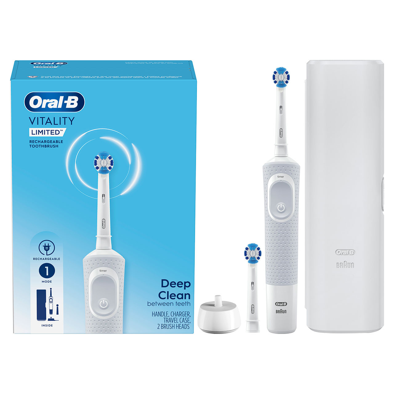 Oral-B Vitality Limited Rechargeable Pro-sarja Valkoinen | FI_OB82456