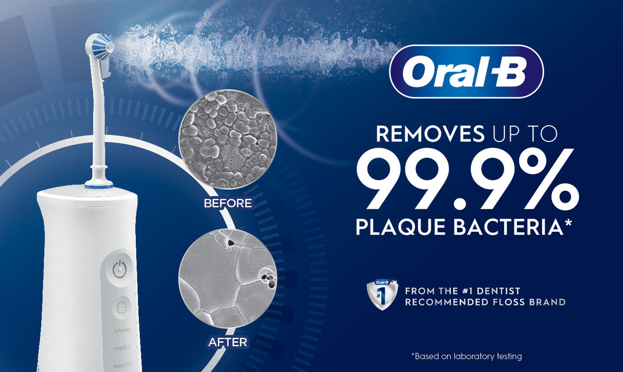 Oral-B Water Flosser Advanced, Portable Oral Irrigator Handle Tarvikkeet Valkoinen | FI_OB29974