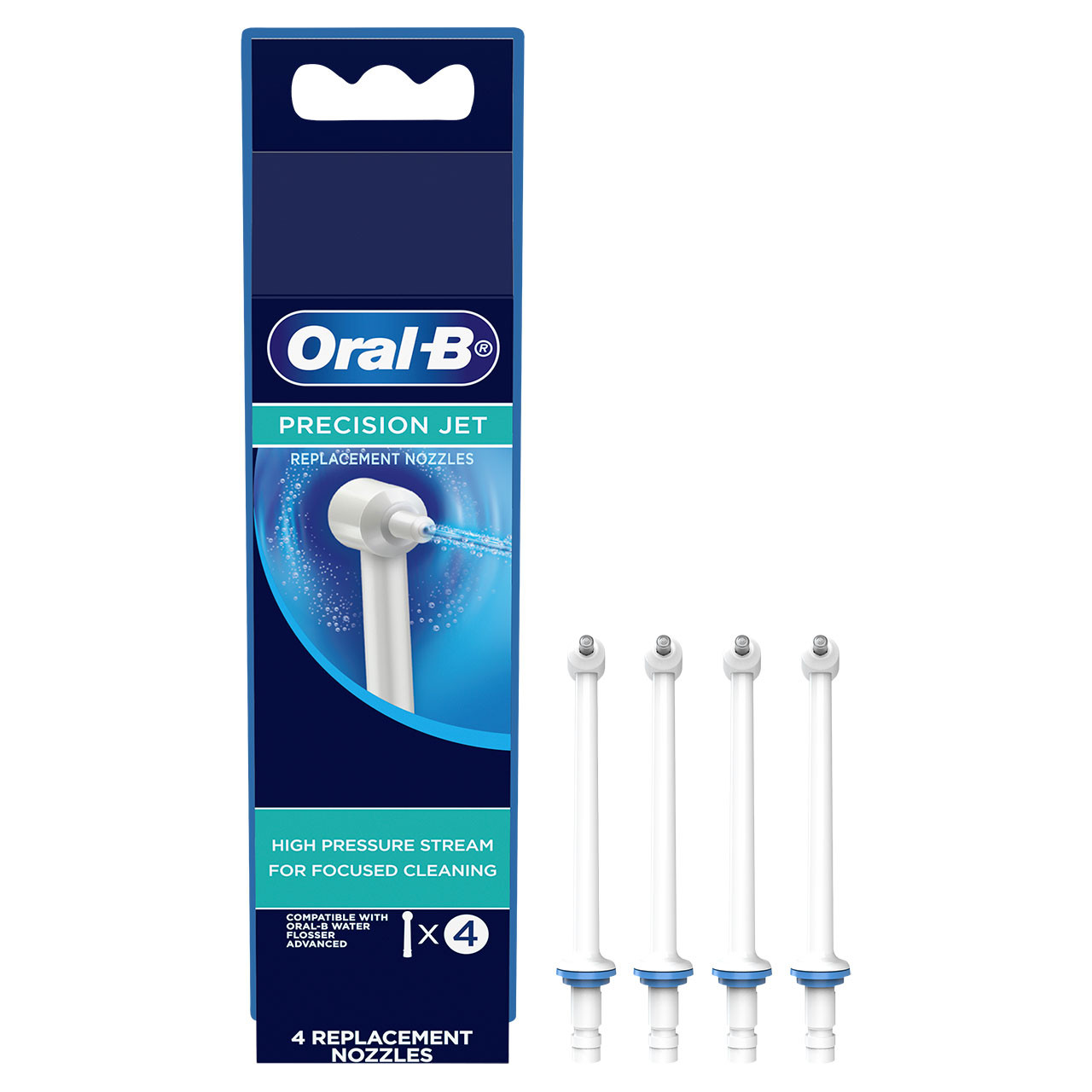 Oral-B Water Flosser Advanced Precision Jet Nozzle Tarvikkeet Valkoinen | FI_OB67488