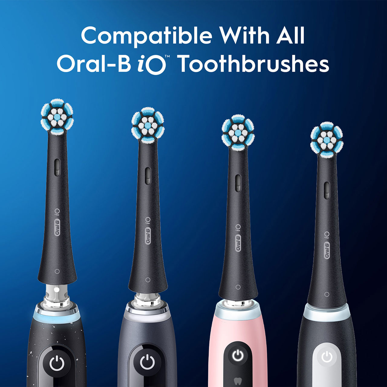 Oral-B iO Gentle Care iO-harjaspäät Mustat | FI_OB93464