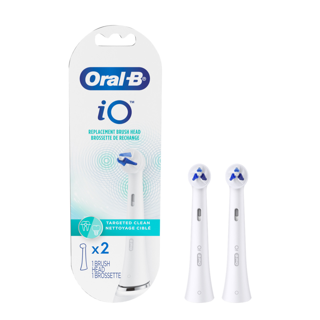 Oral-B iO Targeted Clean iO-harjaspäät Valkoinen | FI_OB59800