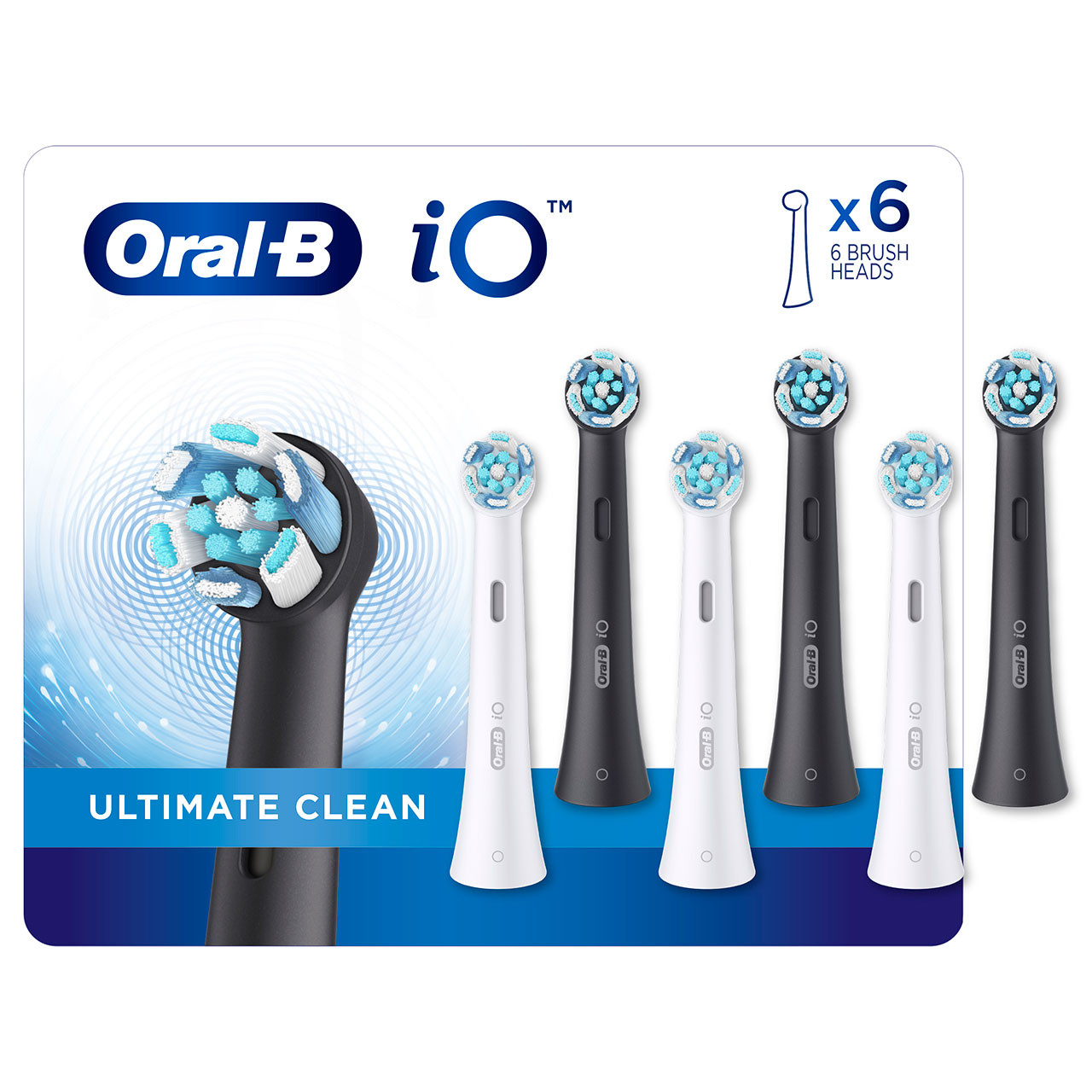 Oral-B iO Ultimate Clean iO-harjaspäät Valkoinen Mustat | FI_OB27649